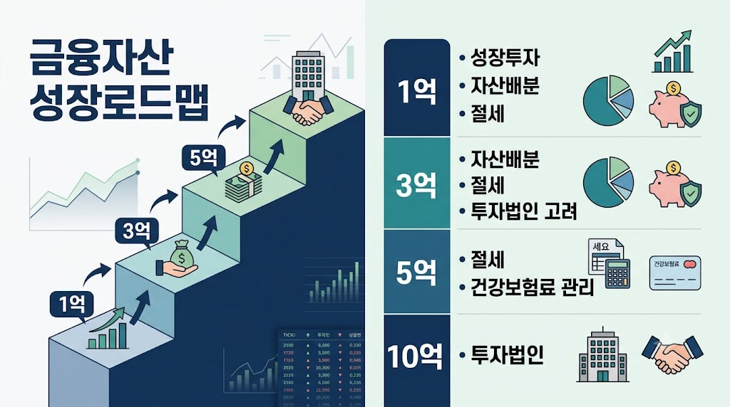 1억부터 10억까지 자산 규모별 투자 전략과 절세 방법 총정리