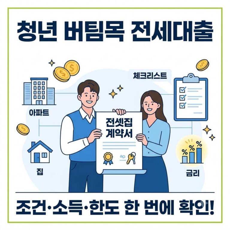 2026 청년 버팀목 전세대출 조건 총정리｜신청자격, 소득기준, 한도, 금리까지 한눈에