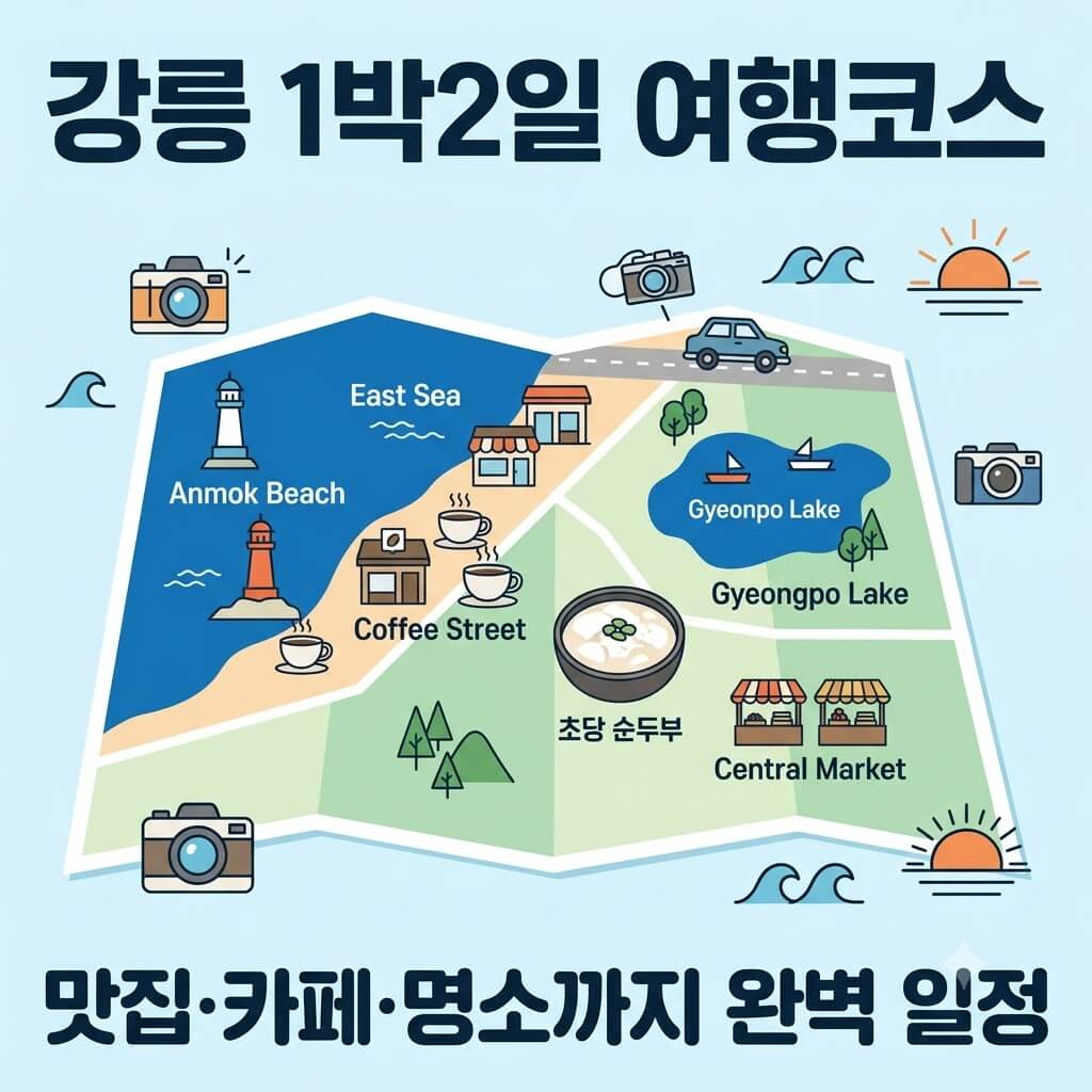 강릉 1박2일 여행코스 추천