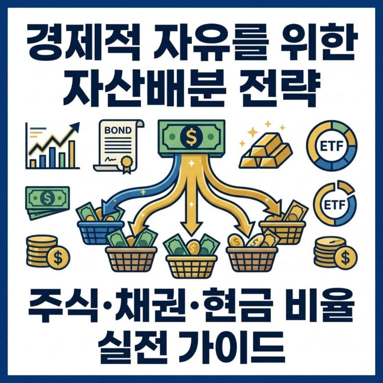 경제적 자유를 위한 자산배분 전략 보기｜초보자 포트폴리오 비율과 리밸런싱 방법