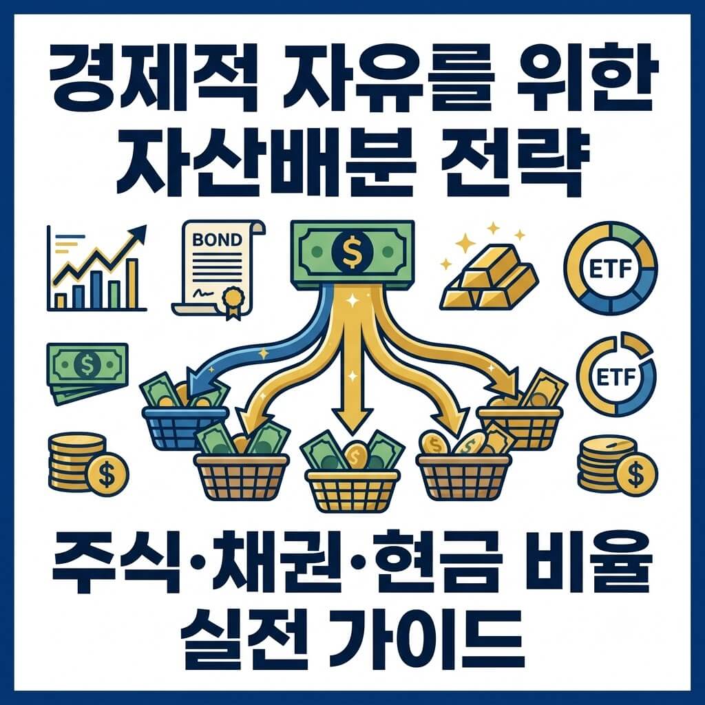 경제적 자유를 위한 자산배분 전략 보기｜초보자 포트폴리오 비율과 리밸런싱 방법