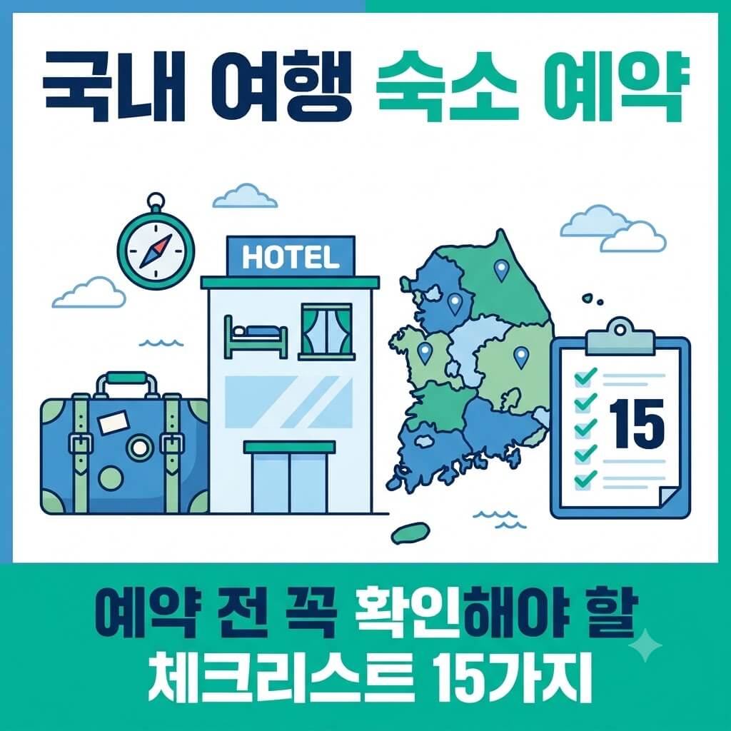 국내숙소예약 체크리스트