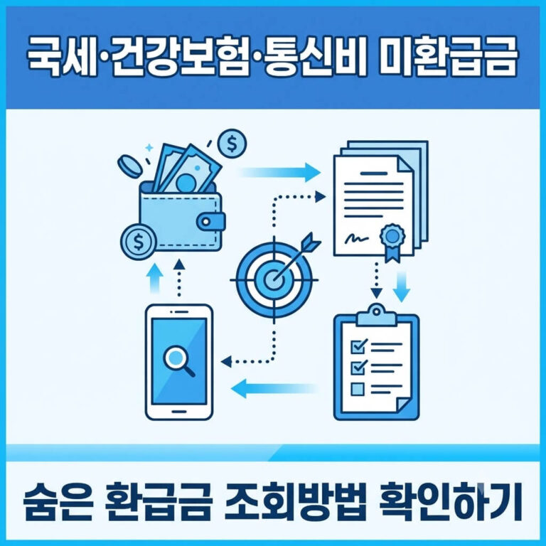 국세·건강보험·통신비 미환급금 조회방법 확인하기｜숨은 환급금 한 번에 찾는 방법