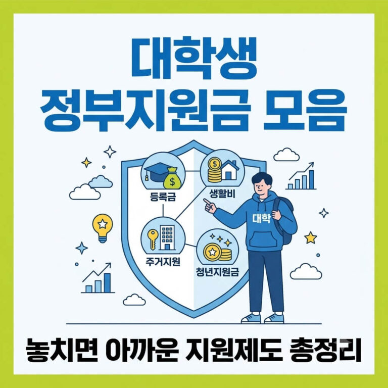 대학생 정부지원금 모음 2026｜국가장학금부터 주거·생활비 지원까지 한눈에 정리
