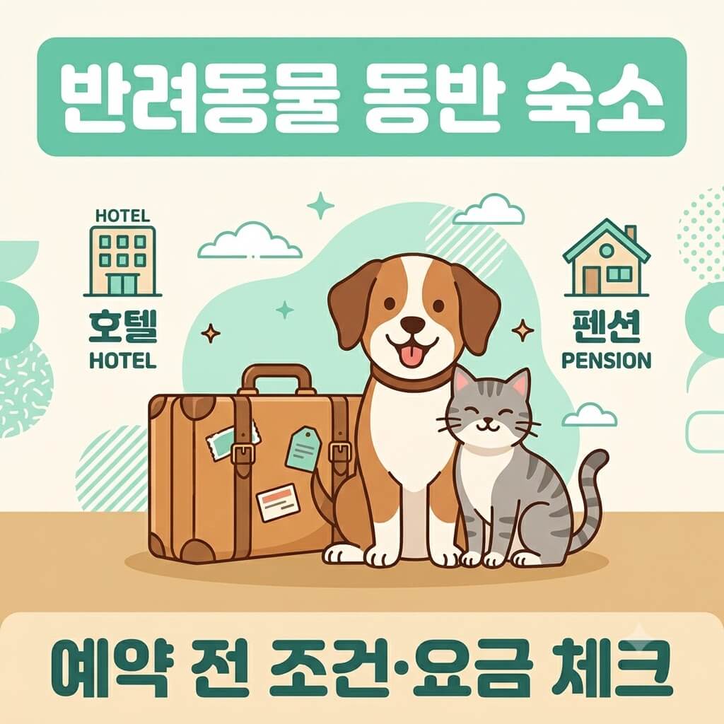 반려동물 동반 숙소 예약 전 확인해야 할 입실 조건