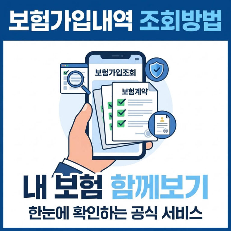 보험가입내역 조회방법 함께보기｜내 보험 한눈에 확인하는 3가지 방법