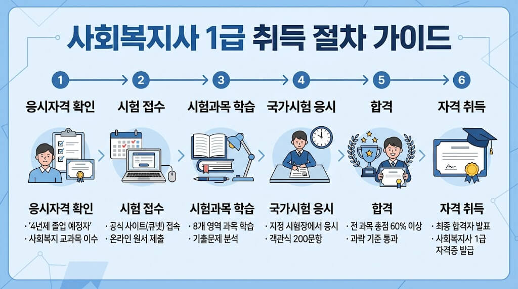 사회복지사1급, 사회복지사1급 응시자격