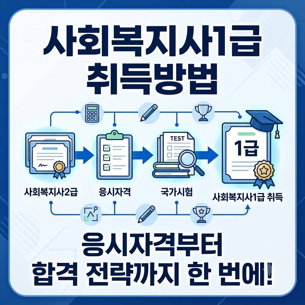 사회복지사1급 취득방법