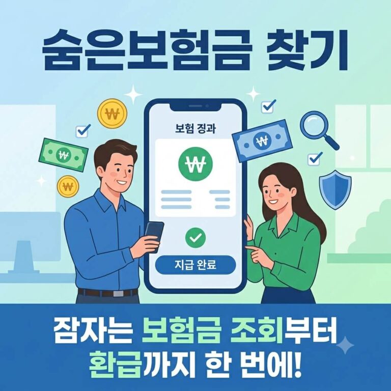 숨은보험금 찾기 조회방법｜잠자는 보험금 환급 신청 완벽 가이드(2026)