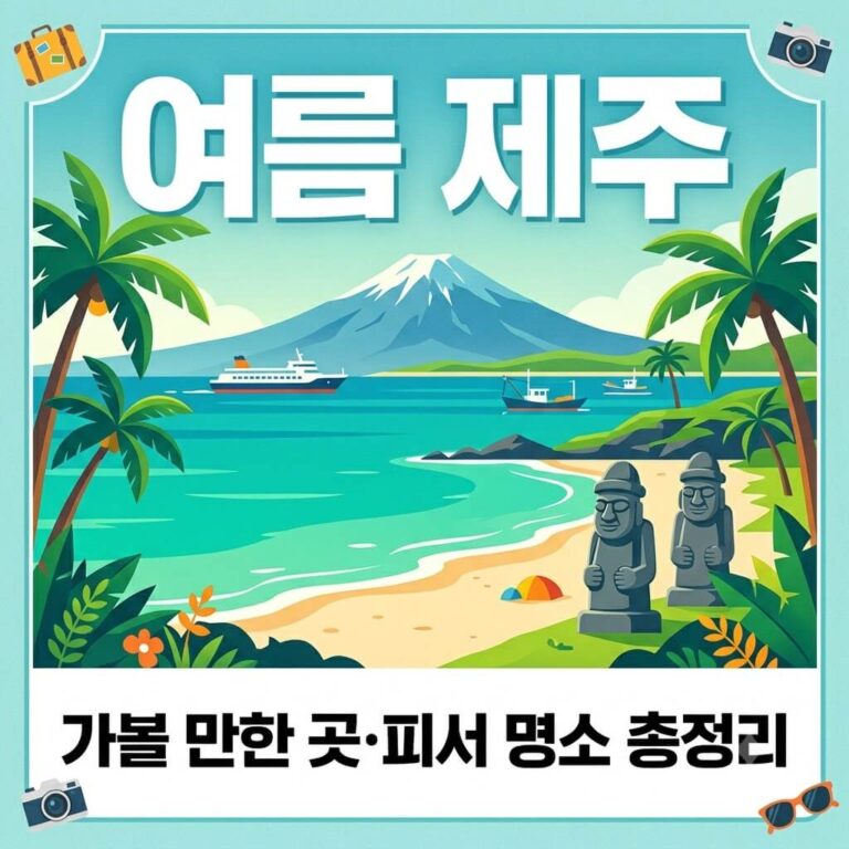 여름 제주 여행 완벽 가이드｜가볼 만한 곳부터 피서 명소·맛집·준비물까지 총정리