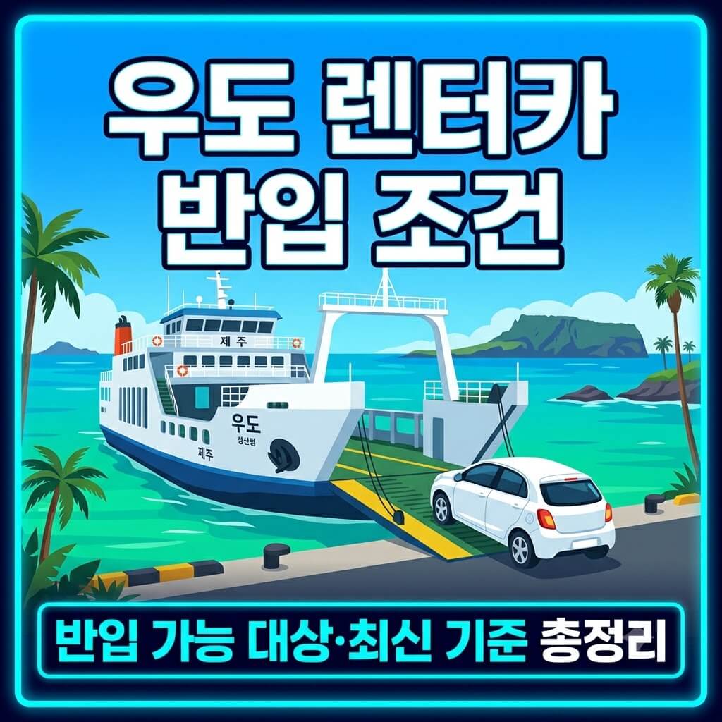 우도 렌터카 반입 조건