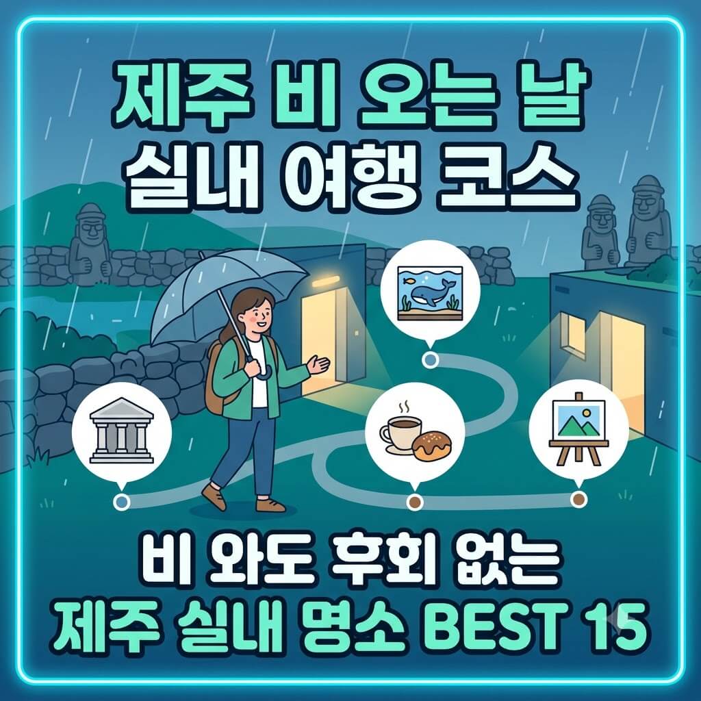 제주 비오는날, 제주 실내 관광지