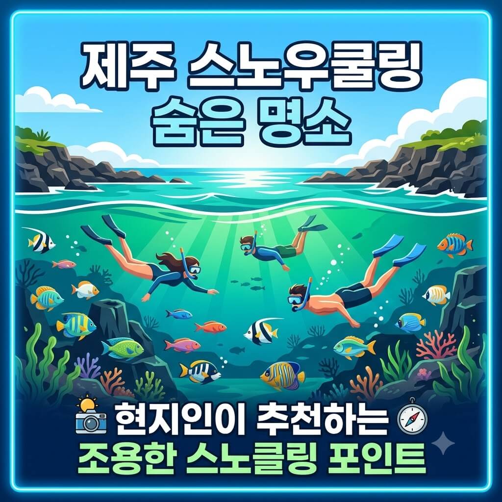 제주 스노우쿨링, 제주 바다 추천