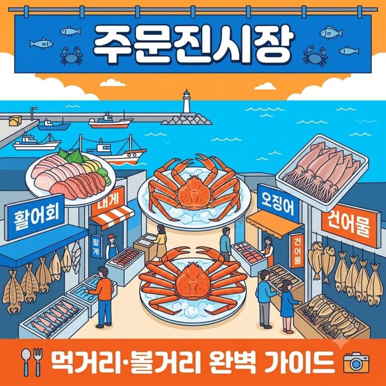 주문진시장 먹거리 볼거리 총정리! 꼭 먹어야 할 맛집과 여행 코스 가이드
