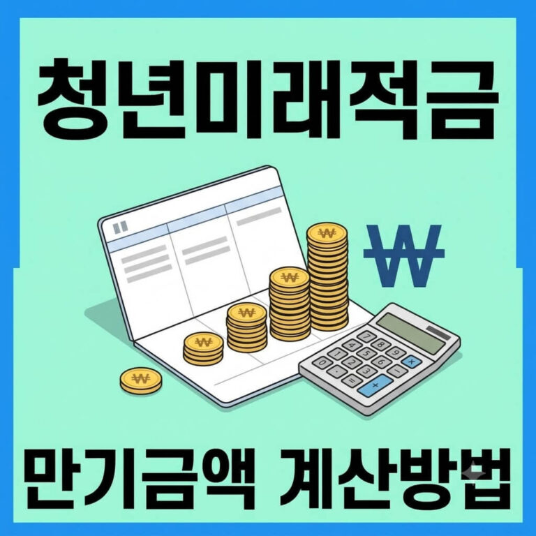 청년미래적금 만기금액 계산방법｜월 50만원 일반형·우대형 수령액 비교