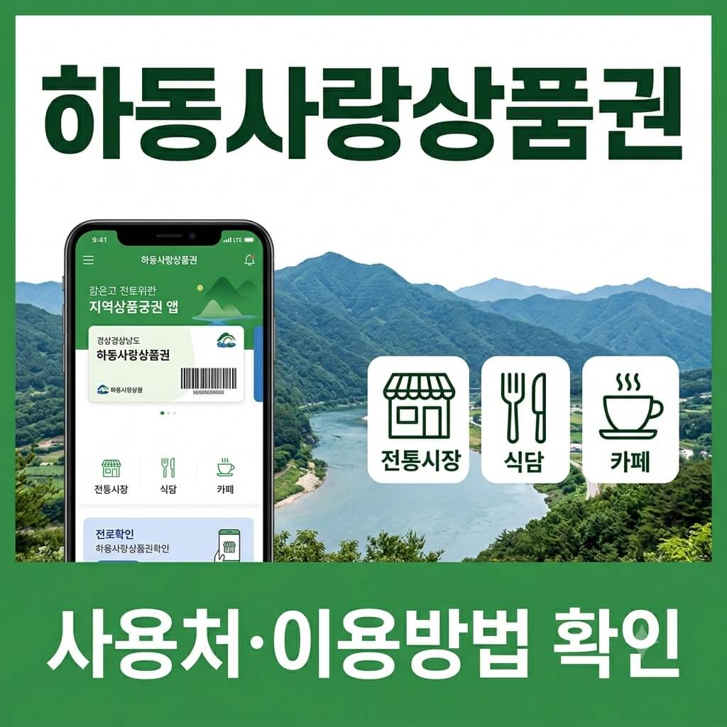 하동사랑상품권 사용처