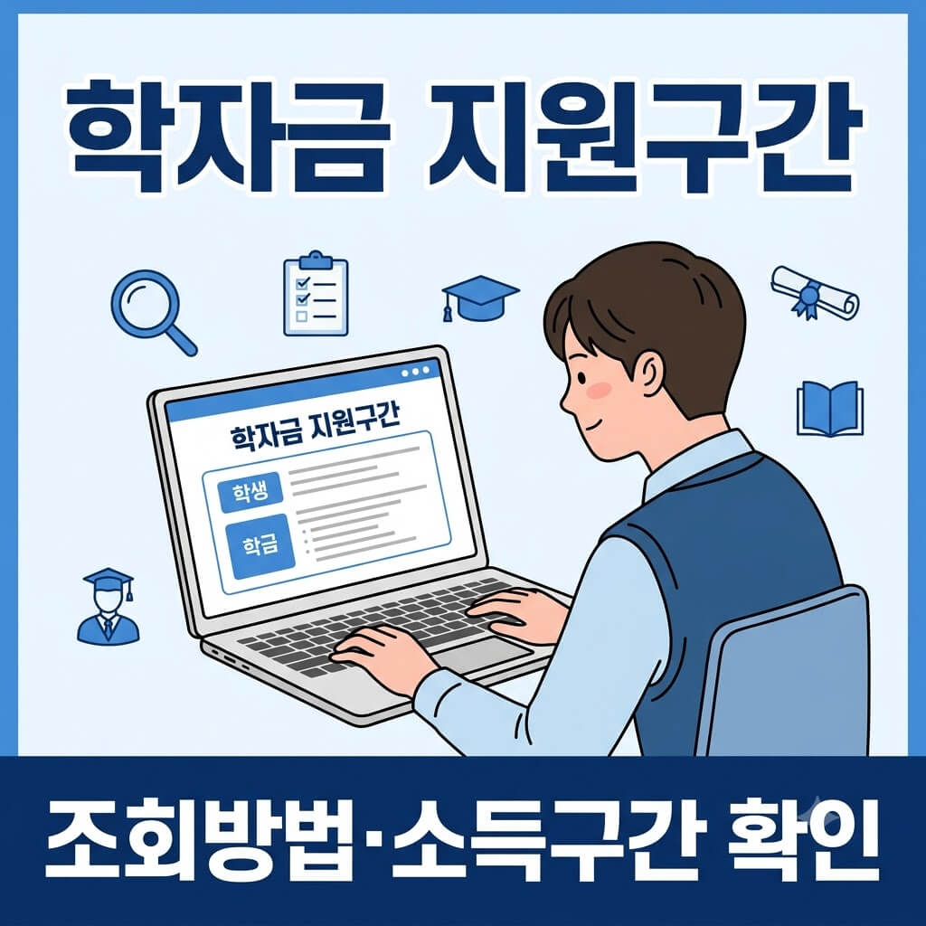 학자금 지원구간 조회방법
